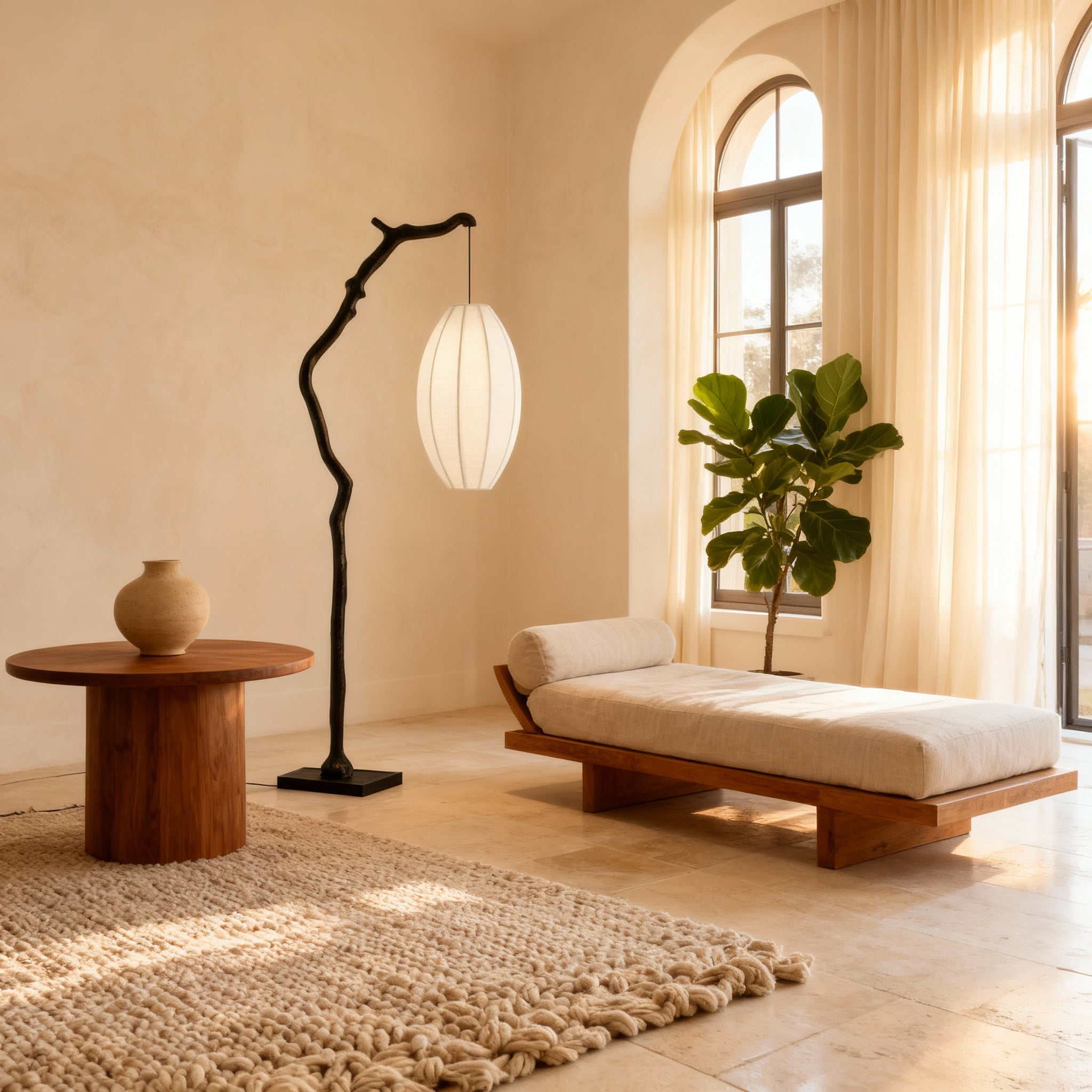 NovaLume Japandi Modern Floor Lamp For Living Room | Temsk
