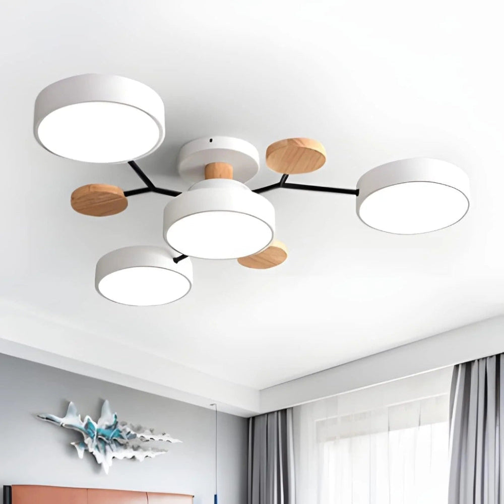 Moderne LED-Deckenleuchte mit Aufbaumontage-Design | Temsk