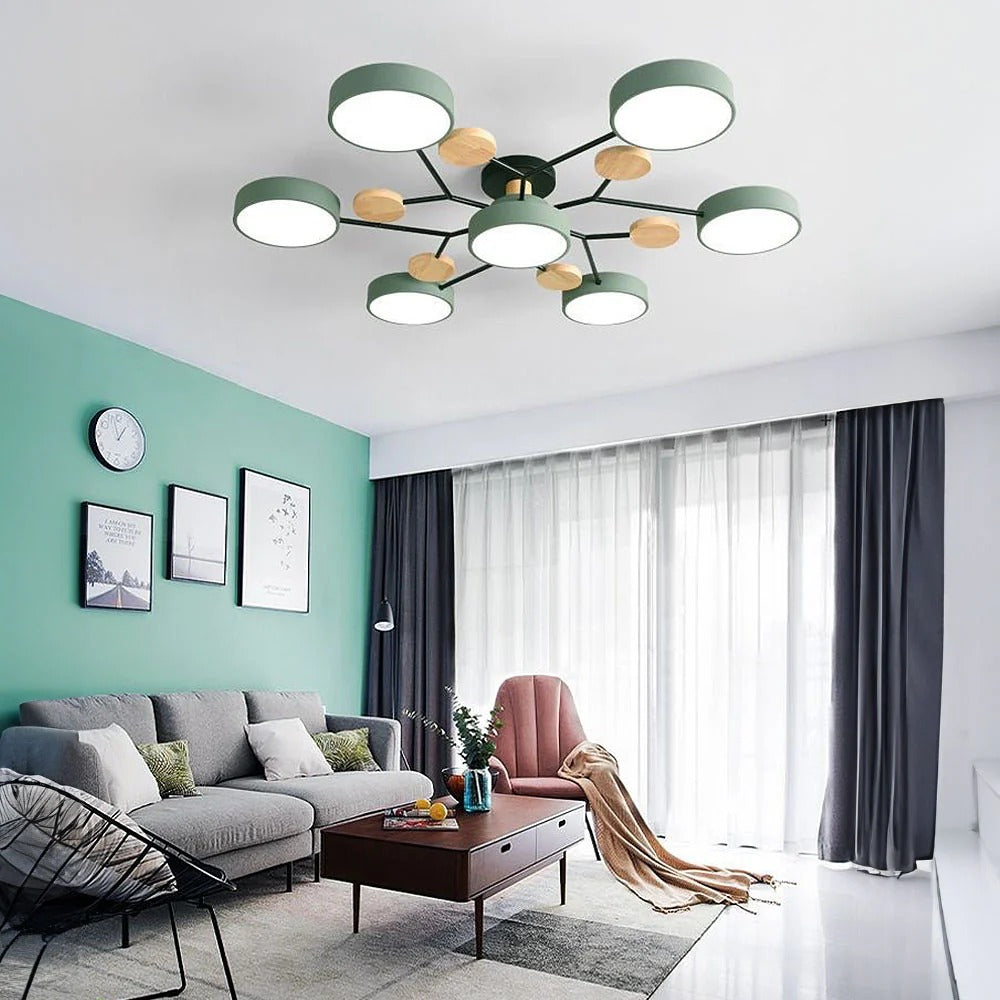 Moderne LED-Deckenleuchte mit Aufbaumontage-Design | Temsk