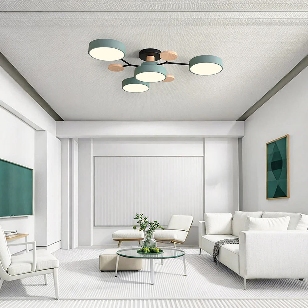 Moderne LED-Deckenleuchte mit Aufbaumontage-Design | Temsk