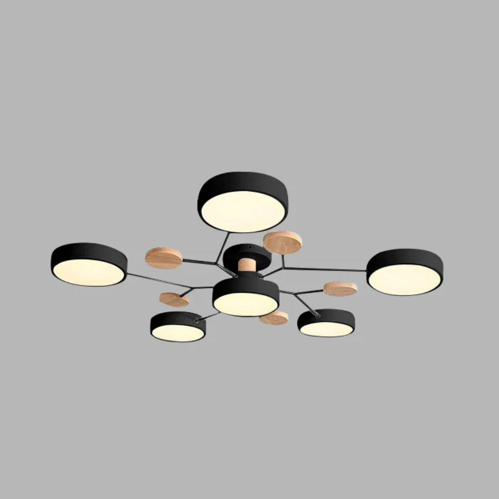 Moderne LED-Deckenleuchte mit Aufbaumontage-Design | Temsk