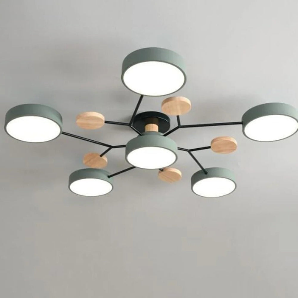 Moderne LED-Deckenleuchte mit Aufbaumontage-Design | Temsk