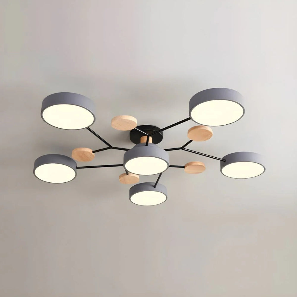 Moderne LED-Deckenleuchte mit Aufbaumontage-Design | Temsk
