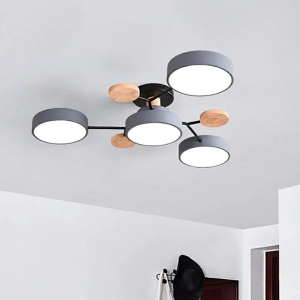 Moderne LED-Deckenleuchte mit Aufbaumontage-Design | Temsk