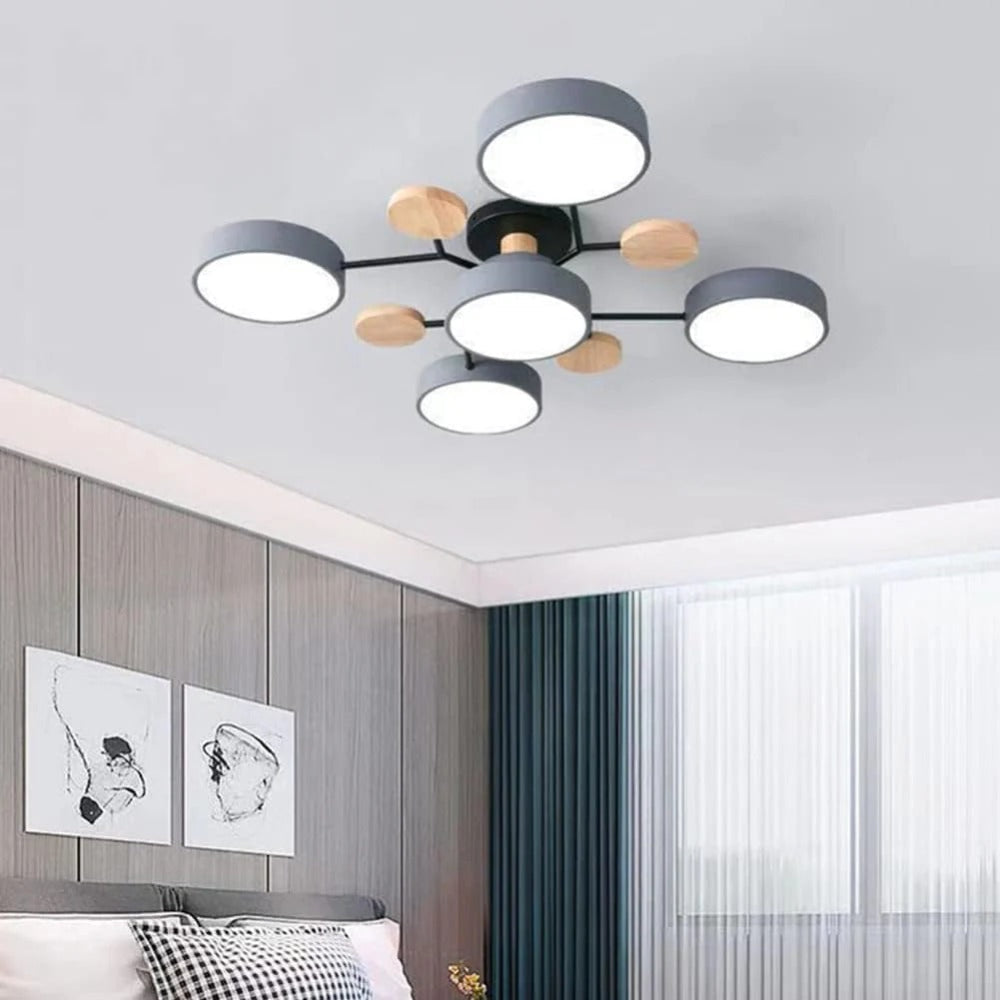 Moderne LED-Deckenleuchte mit Aufbaumontage-Design | Temsk