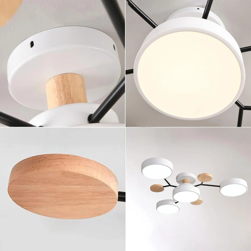 Moderne LED-Deckenleuchte mit Aufbaumontage-Design | Temsk