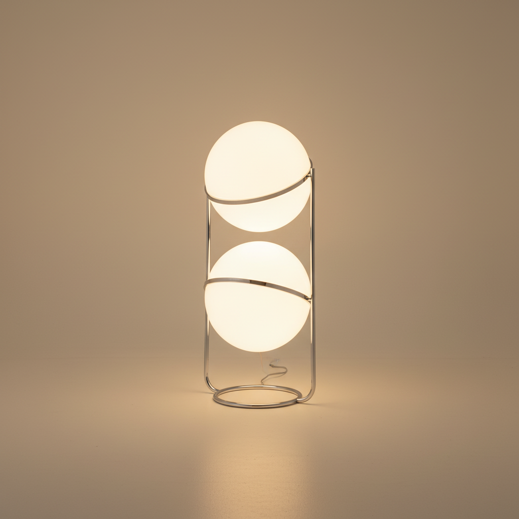 AstraSphere Modern Glass Pendant Light With Chrome Finish | Temsk