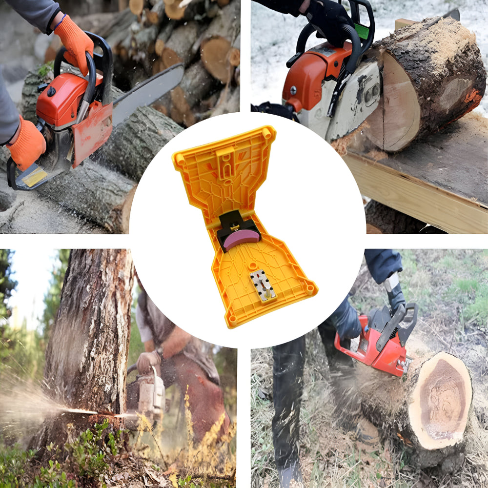 Universal Chainsaw Sharpening Tool For Quick Chain Touch Ups | Temsk