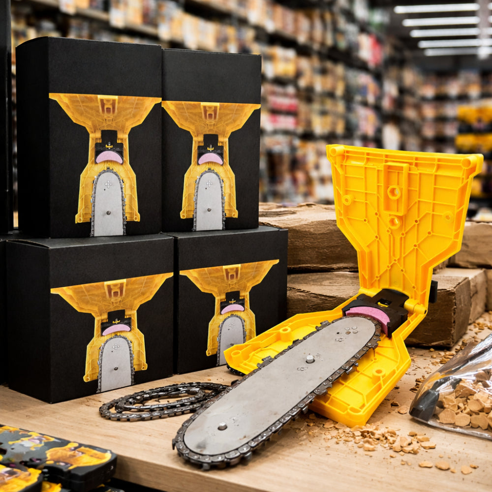 Universal Chainsaw Sharpening Tool For Quick Chain Touch Ups | Temsk