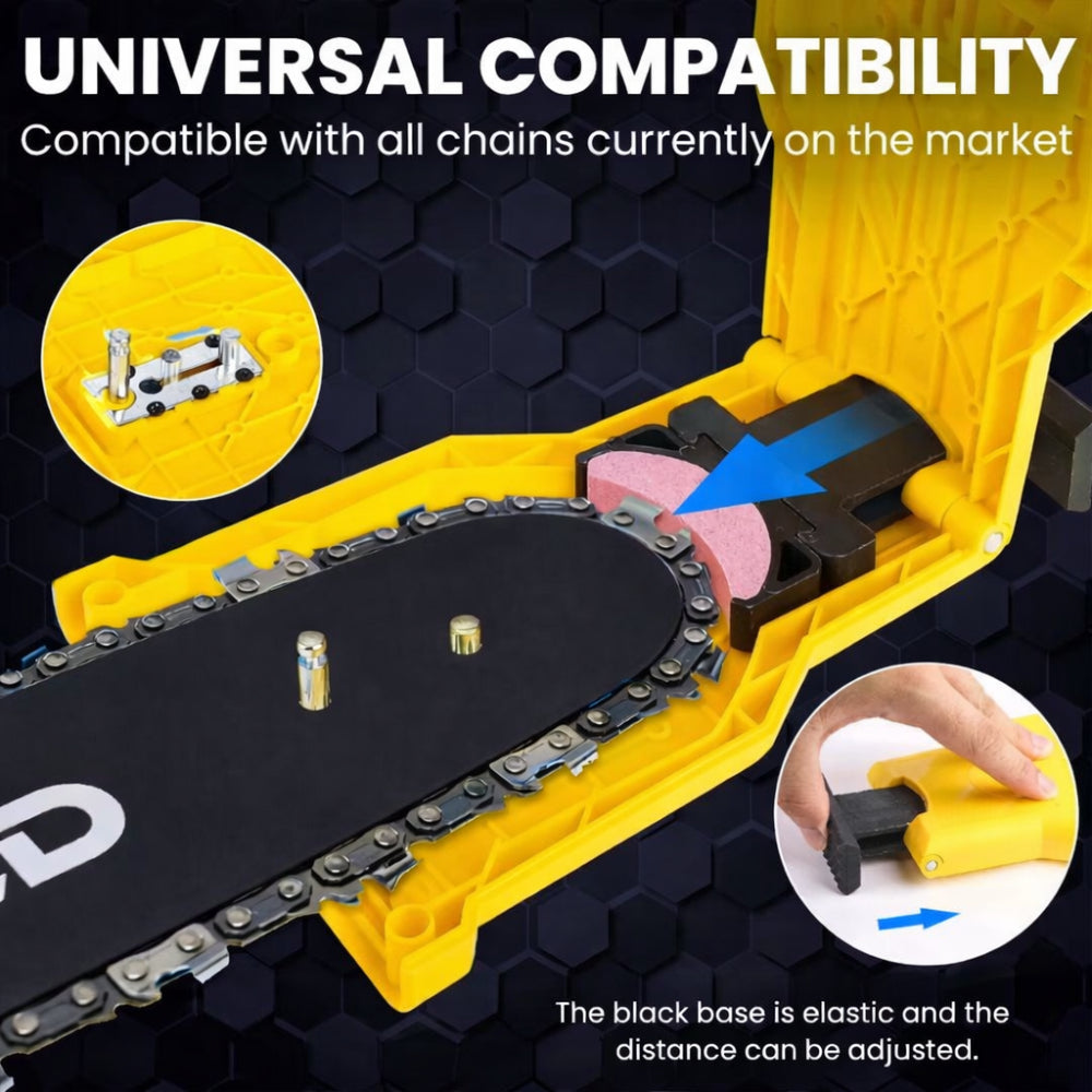 Universal Chainsaw Sharpening Tool For Quick Chain Touch Ups | Temsk