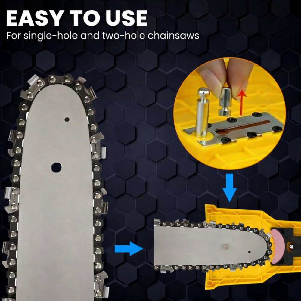 Universal Chainsaw Sharpening Tool For Quick Chain Touch Ups | Temsk
