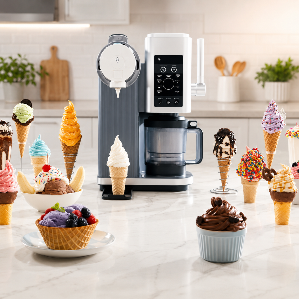 Heim-Dessertmaschine für Eiscreme, gefrorenen Joghurt und Sorbet | Temsk