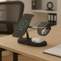 TriDock 3-In-1 MagSafe Charging Station for iPhone, Apple Watch, and AirPods | Temsk
