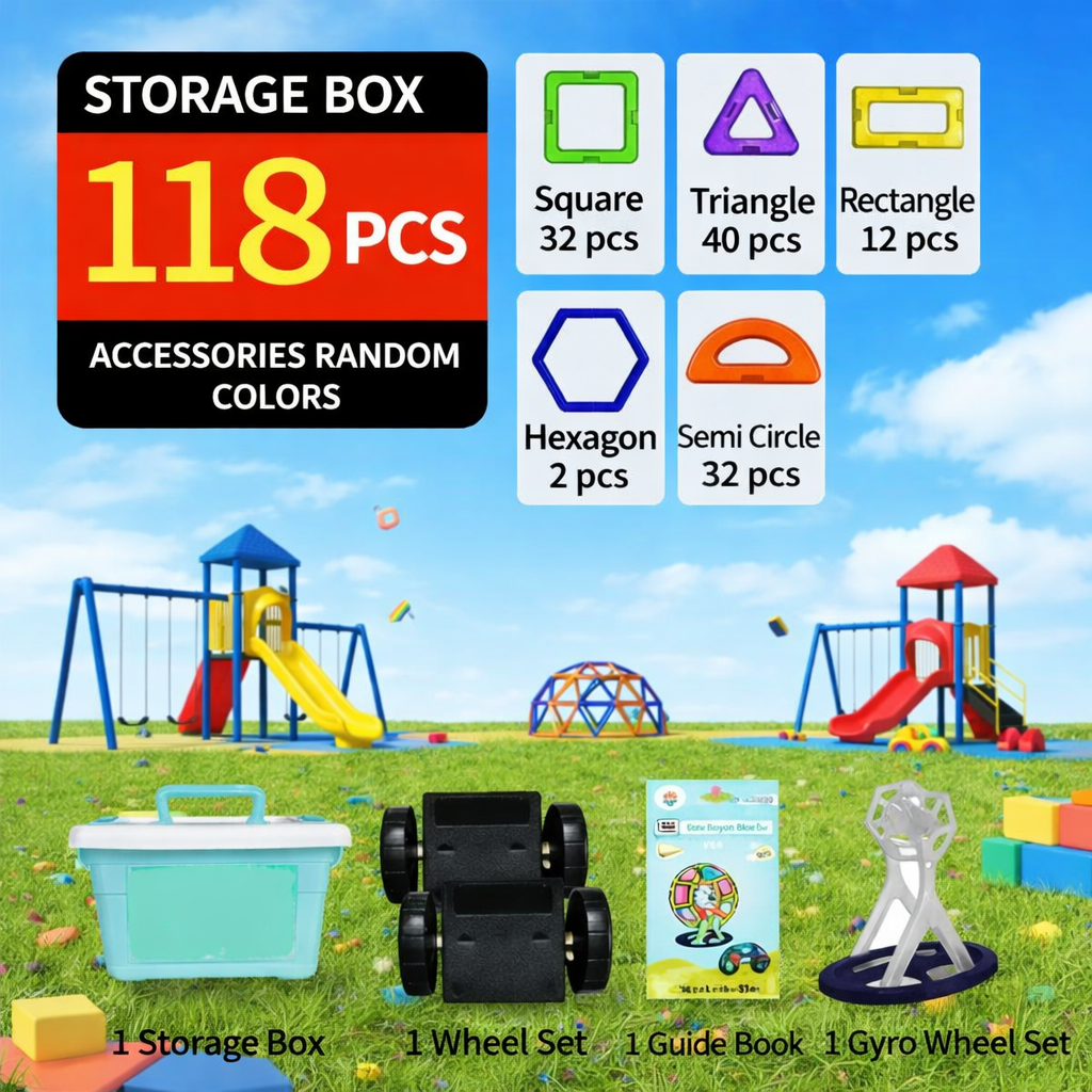 MagnoBuild Creative Magnetic Building Blocks For Kids | Temsk