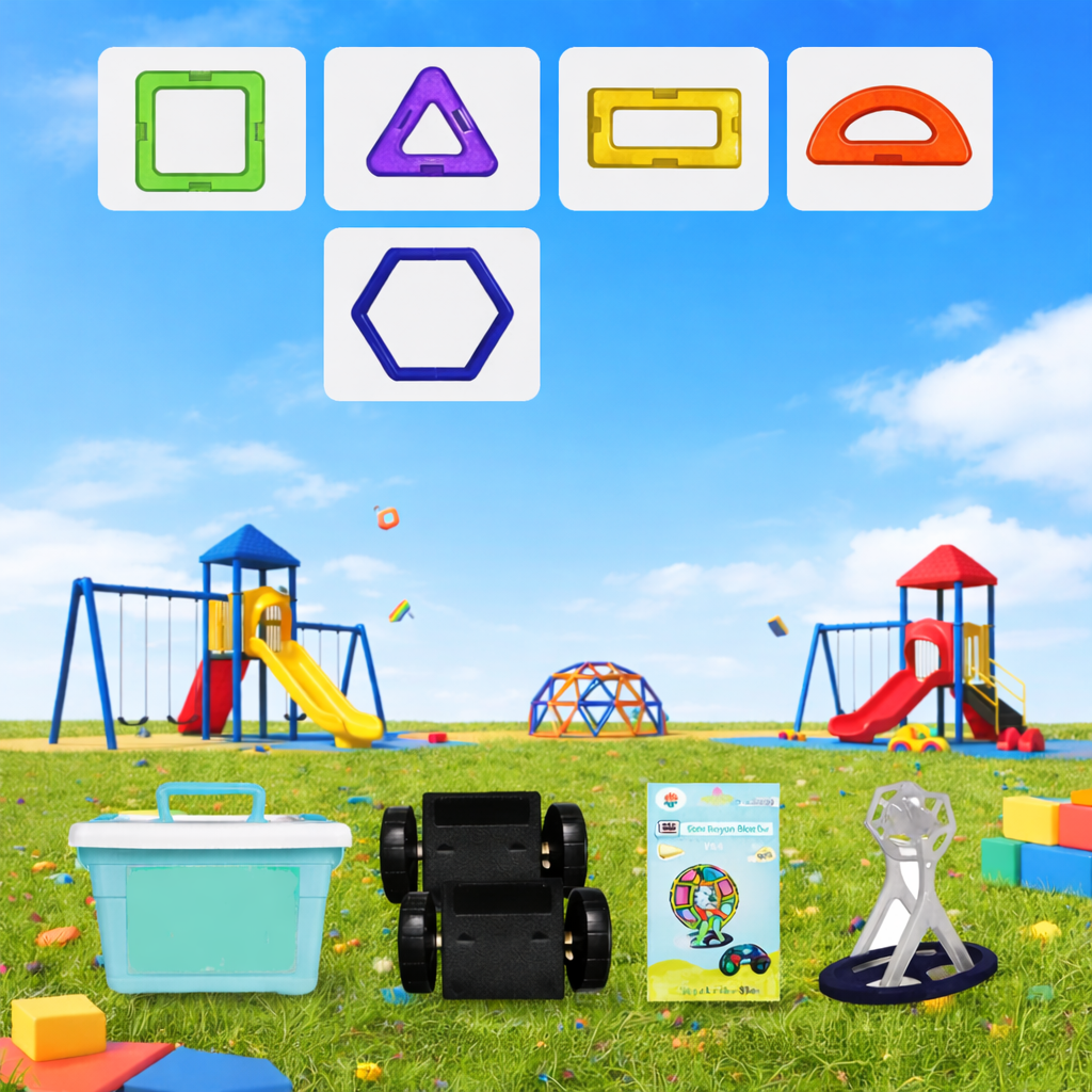 MagnoBuild Creative Magnetic Building Blocks For Kids | Temsk