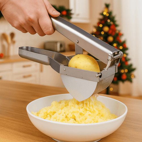 FloraMash Stainless Steel Potato Press For Baby Food And Smooth Fruit Purees | Temsk