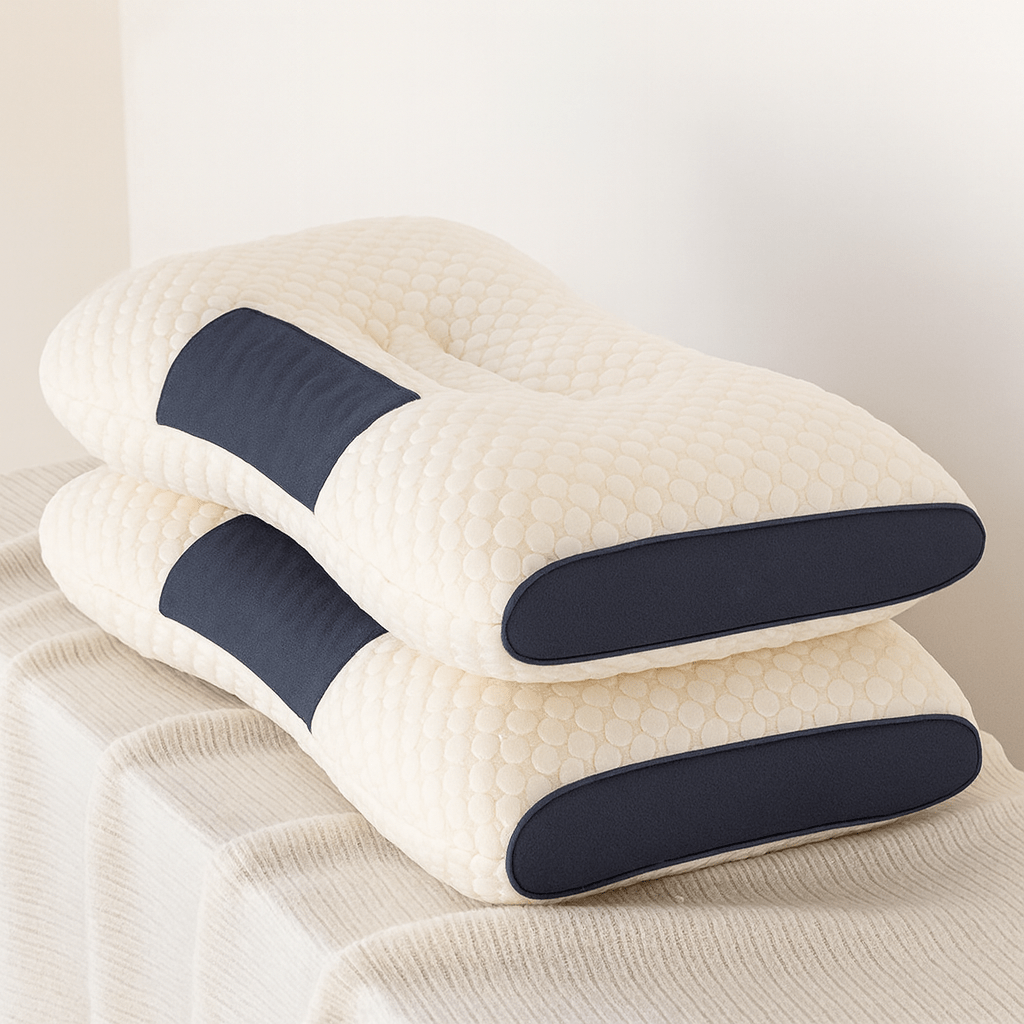 SpineEase Ergonomic Orthopedic Pillow For Neck And Back Support | Temsk