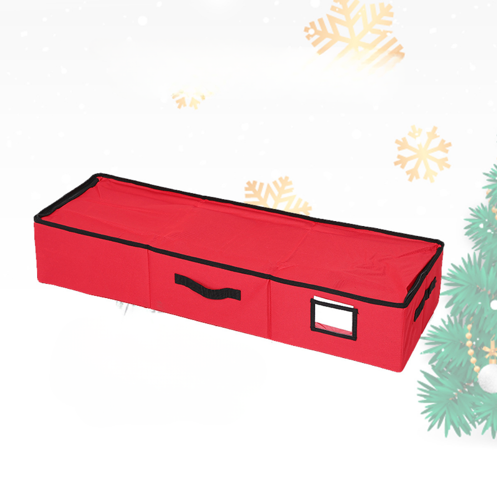 Aufbewahrungsbox für Weihnachtsornamente mit verstellbaren Fächern und durchsichtigem Fenster | Temsk