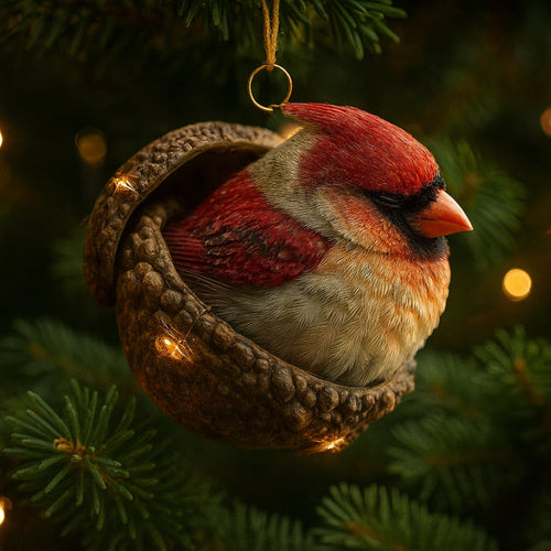Makk témájú karácsonyi díszek erdei állatos fa dekorációhoz | Temsk