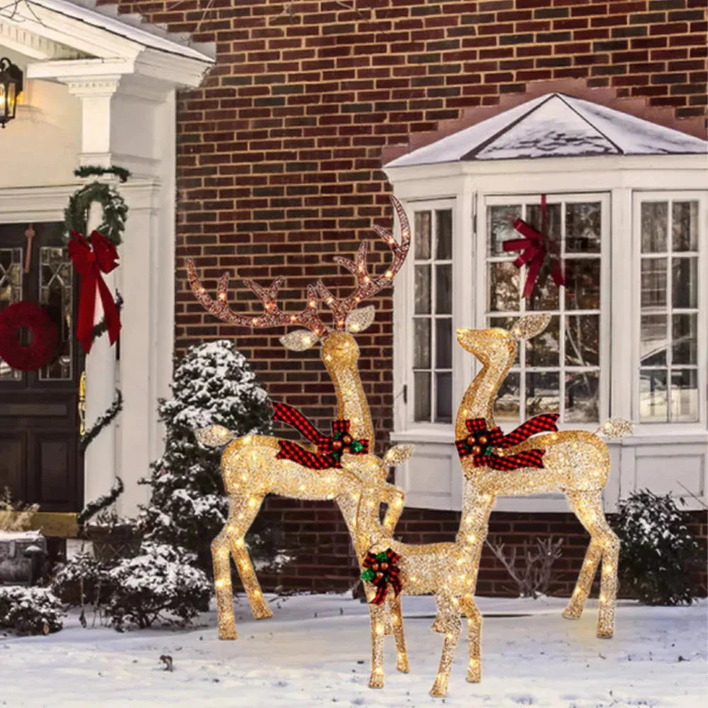 LED Reindeer Outdoor Christmas Garden Lights Display | Temsk