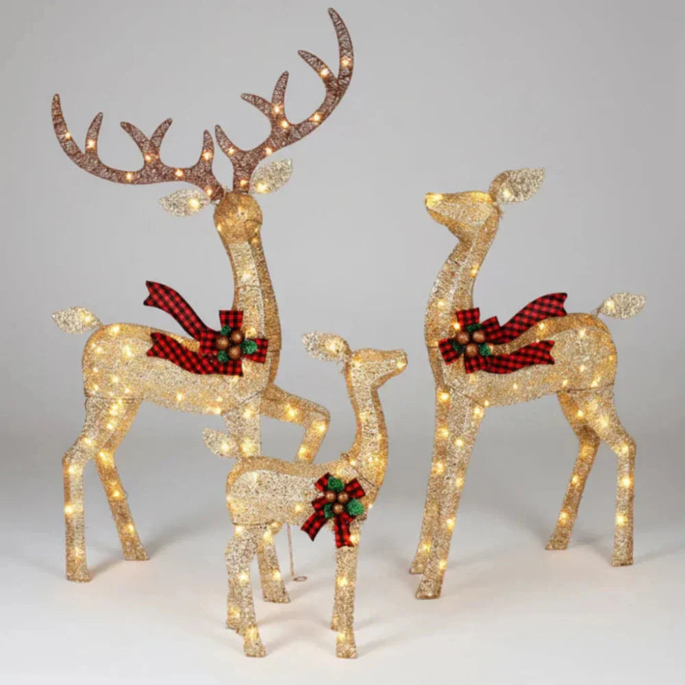 LED Reindeer Outdoor Christmas Garden Lights Display | Temsk