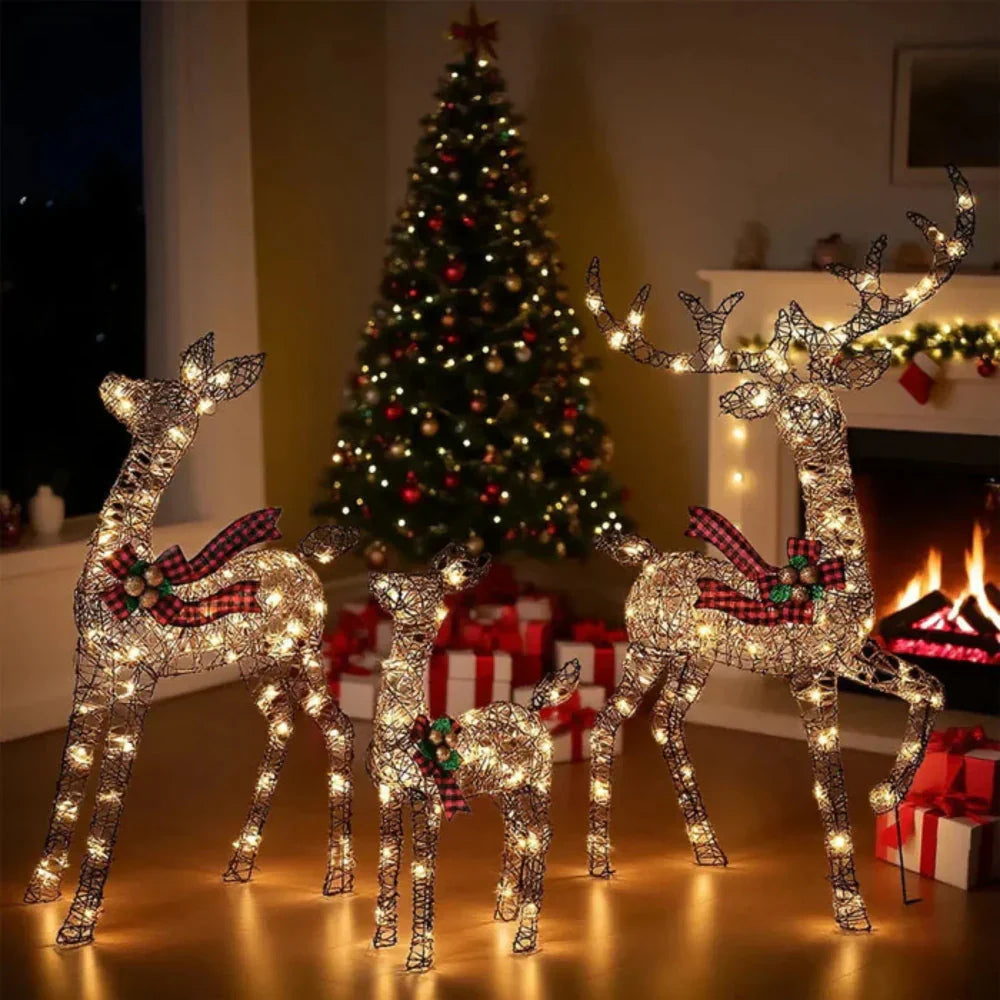 LED Reindeer Outdoor Christmas Garden Lights Display | Temsk