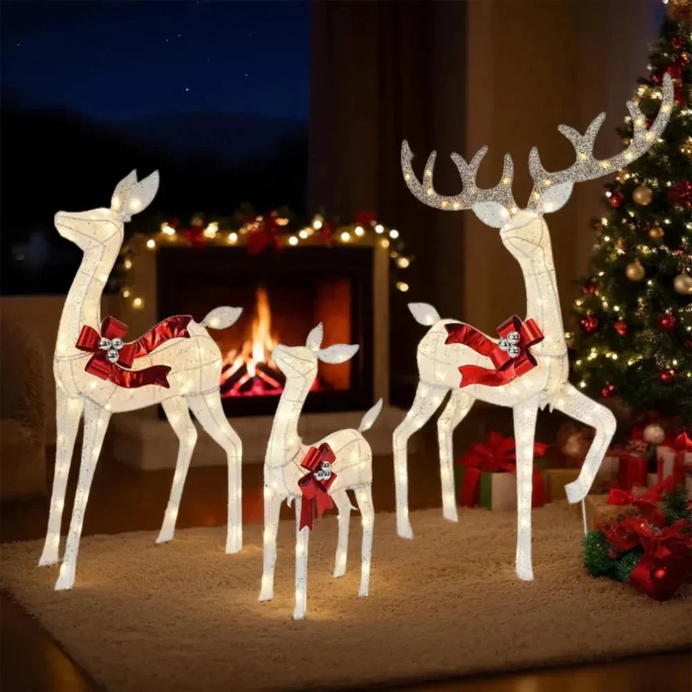 LED Reindeer Outdoor Christmas Garden Lights Display | Temsk