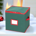Aufbewahrungsbox für Weihnachtsornamente mit verstellbaren Fächern und durchsichtigem Fenster | Temsk