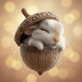 Handcrafted Woodland Animal Acorn Ornaments For Christmas Tree | Temsk