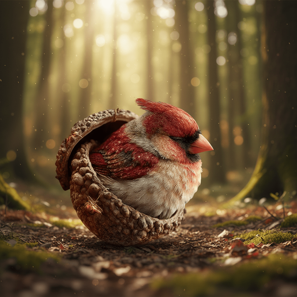 Handcrafted Woodland Animal Acorn Ornaments For Christmas Tree | Temsk