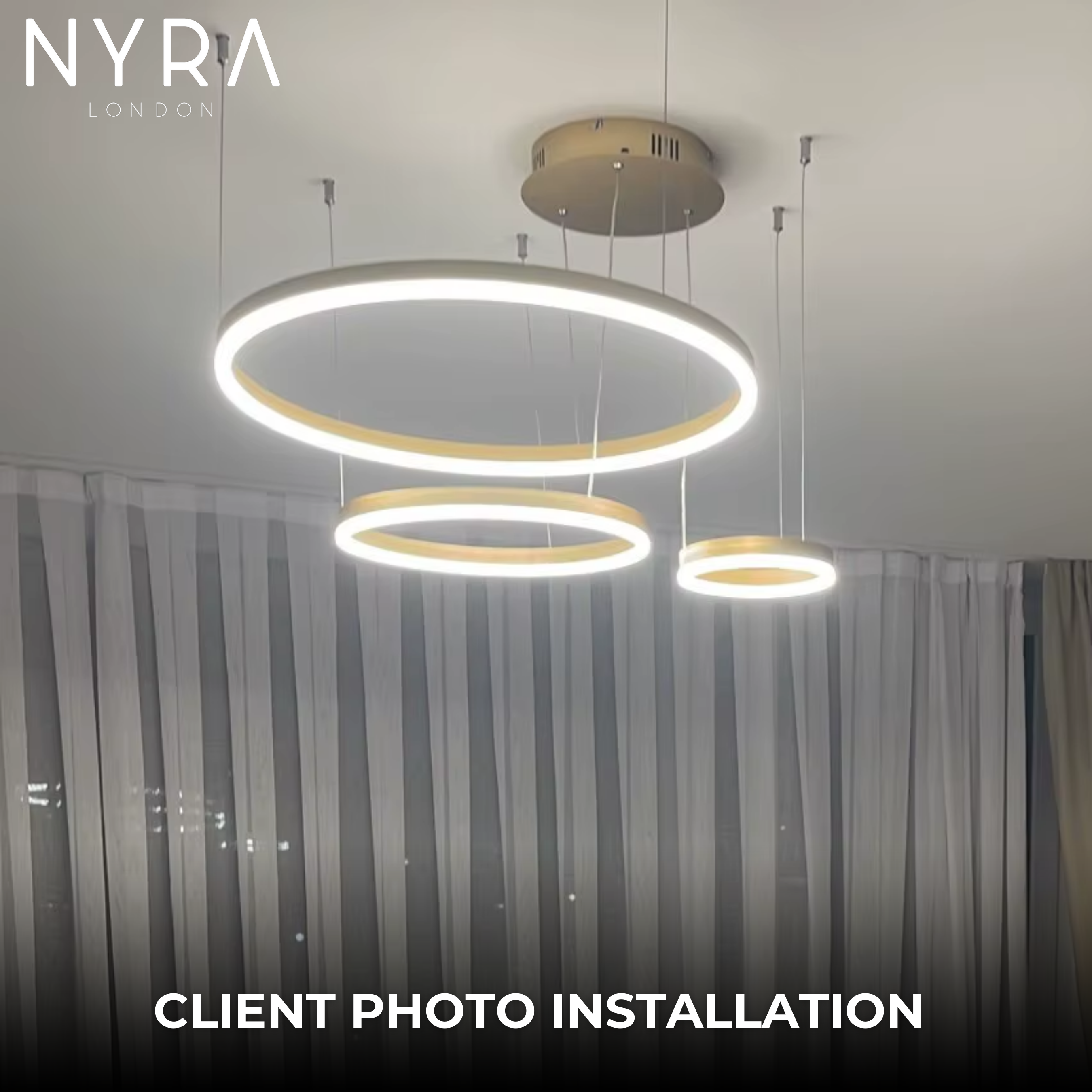 Solara Ring Lamp With Premium Aluminum And Acrylic Construction 12500 Lumens | Temsk