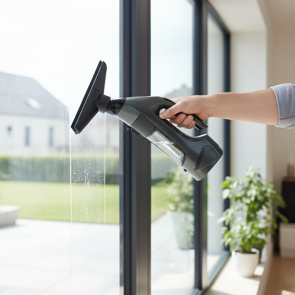 NovaGlide Cordless Window Vacuum Cleaner For Streak-Free Results | Temsk