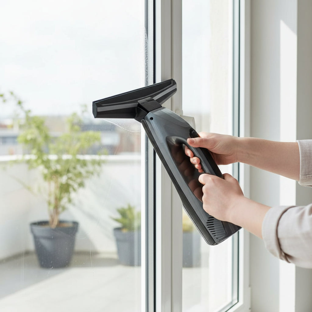 NovaGlide Cordless Window Vacuum Cleaner For Streak-Free Results | Temsk