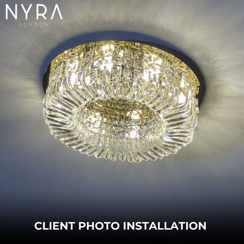 Aurelia Ring Crystal Chandelier for Elegant Hallways and Living Areas | Temsk