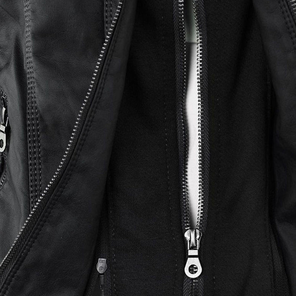 Evercrest Double Lined Hooded Leather Jacket For Ladies | Temsk