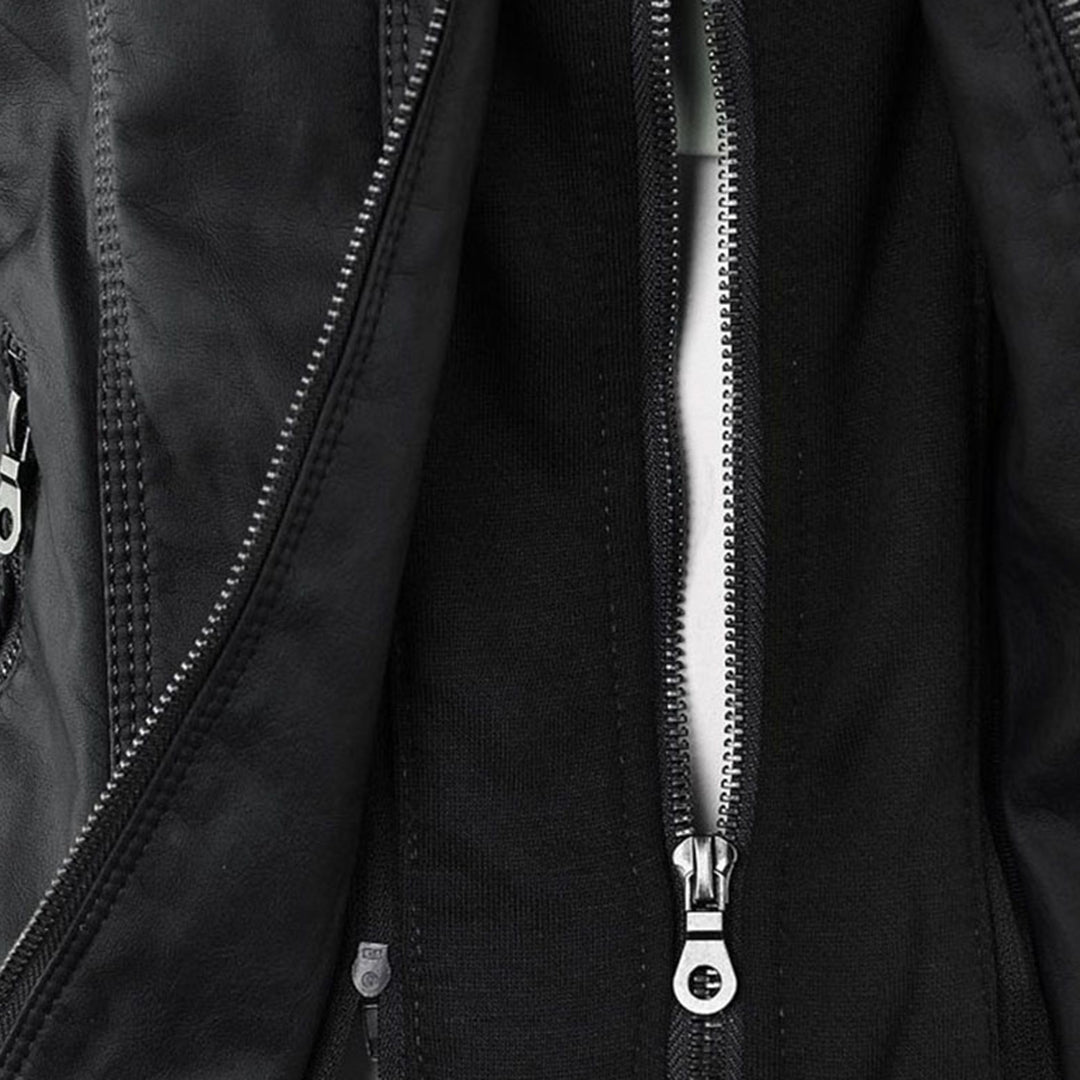 Evercrest Double Lined Hooded Leather Jacket For Ladies | Temsk
