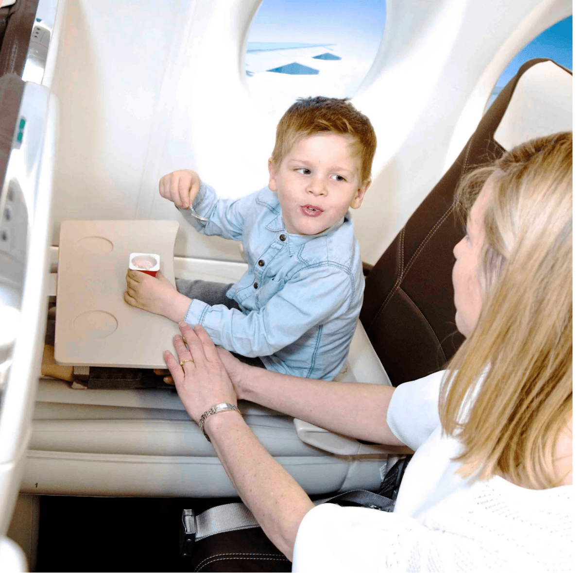 CloudNest Inflatable Toddler Airplane Seat Bed For Comfortable Travel | Temsk