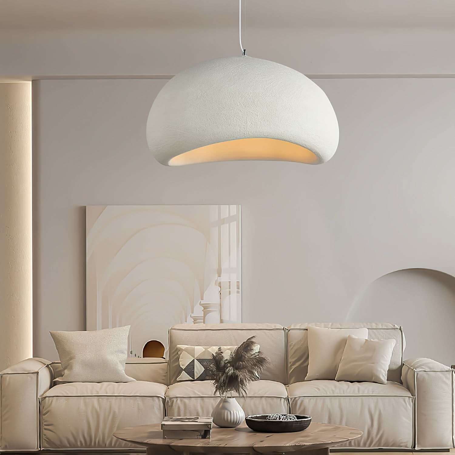 LumaNest Polystyrene Pendant Light, Dimmable And Stylish For Every Home | Temsk