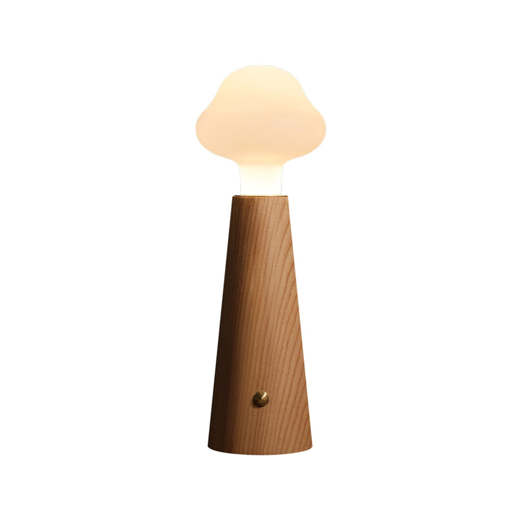 Lyrae Lumina Table Lamp in Metal Wood and Acrylic Finish | Snurv | Temsk