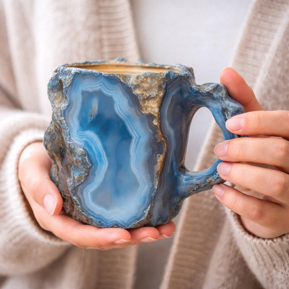 Stone Style Coffee Mug For Everyday Use Decorative Drinkware | Temsk