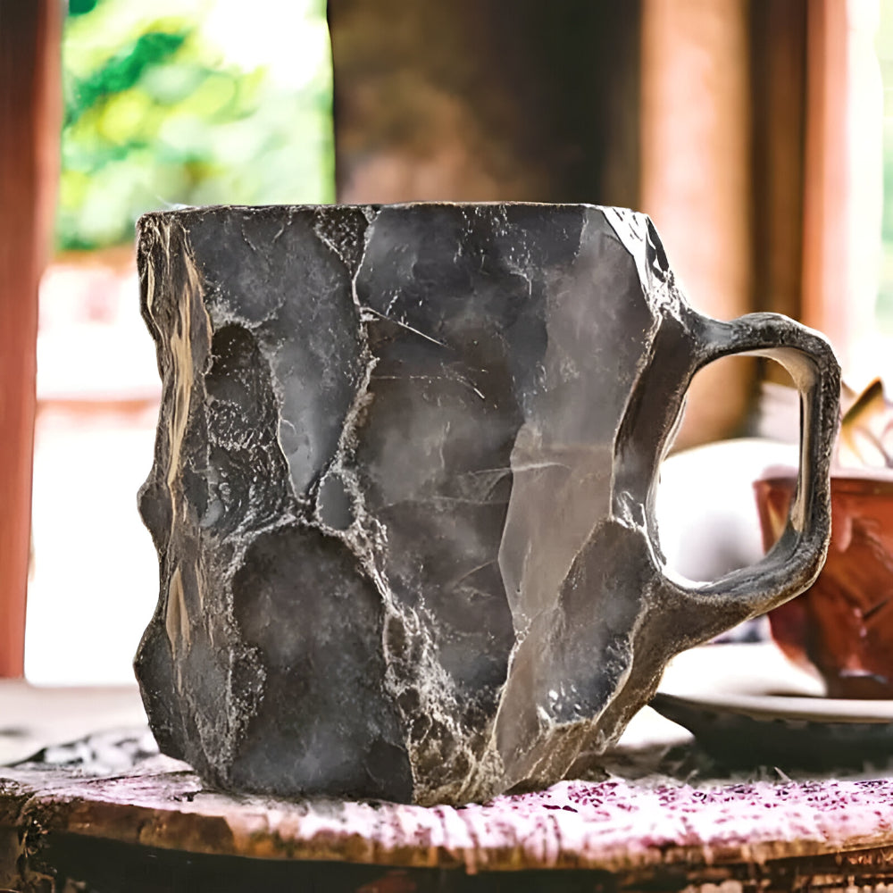 Stone Style Coffee Mug For Everyday Use Decorative Drinkware | Temsk