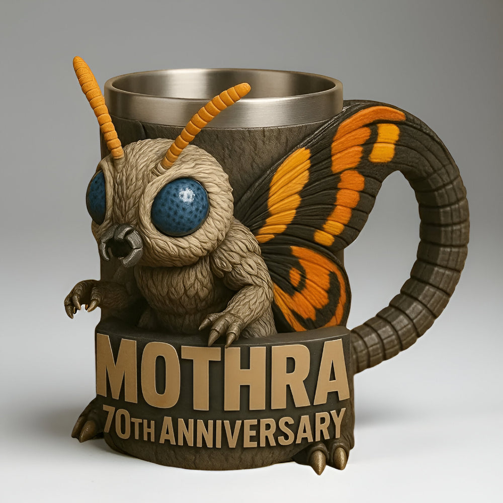Monster Figure Ceramic Coffee Mug With 3D Sculpted Details | Temsk