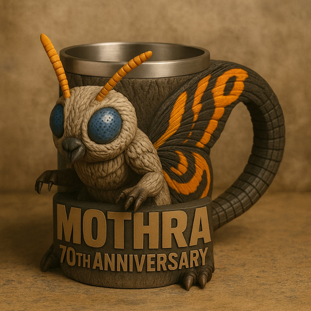 Monster Figure Ceramic Coffee Mug With 3D Sculpted Details | Temsk