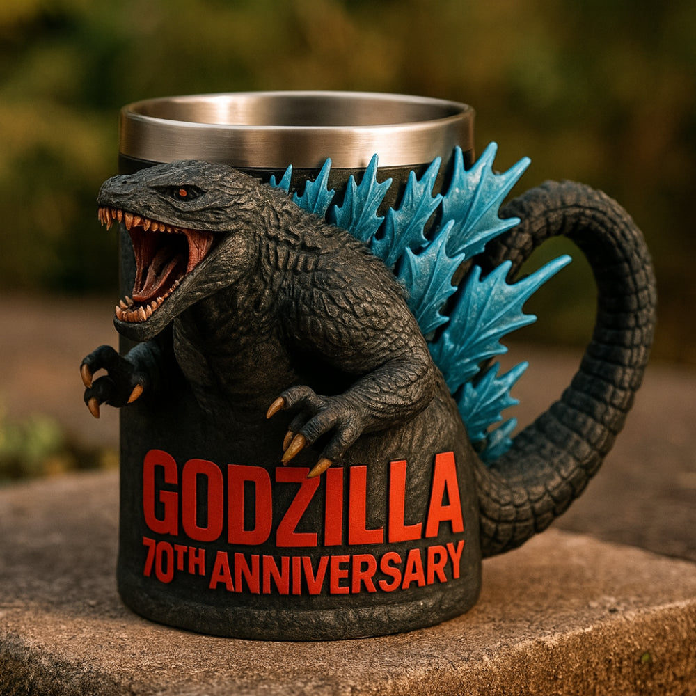 Monster Figure Ceramic Coffee Mug With 3D Sculpted Details | Temsk