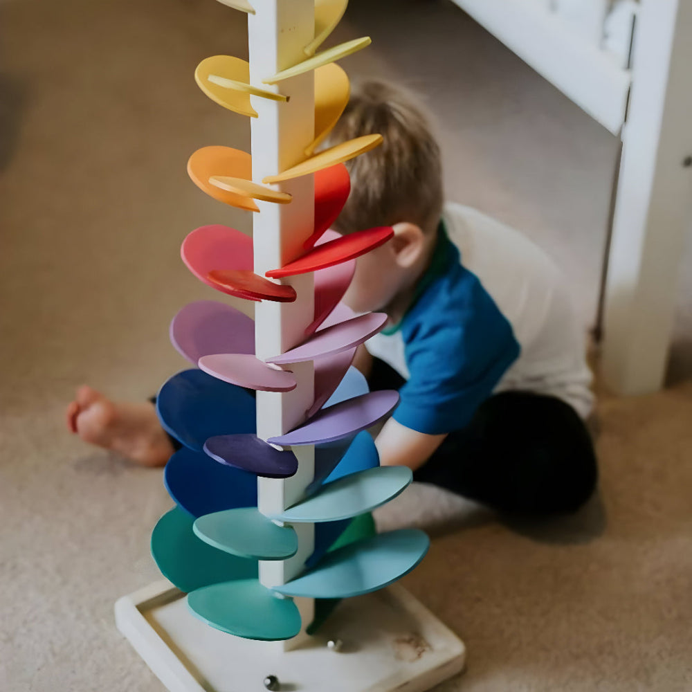 Wooden Marble Run for Kids in Colorful Design, Educational Toy | Temsk