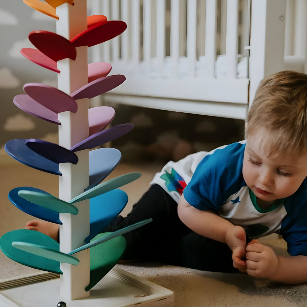 Wooden Marble Run for Kids in Colorful Design, Educational Toy | Temsk