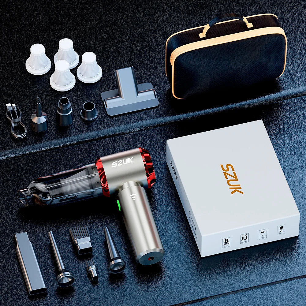 Compact Handheld Car Vacuum Cleaner For Car Interiors | Temsk