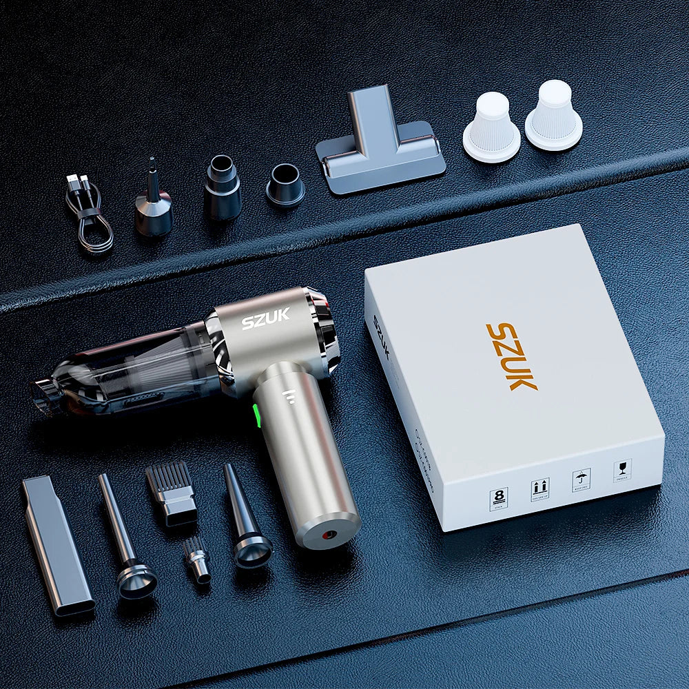 Compact Handheld Car Vacuum Cleaner For Car Interiors | Temsk