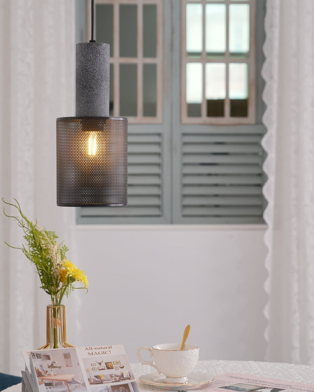 Urban Concrete Pendelleuchte im industriellen LED-Design | Temsk