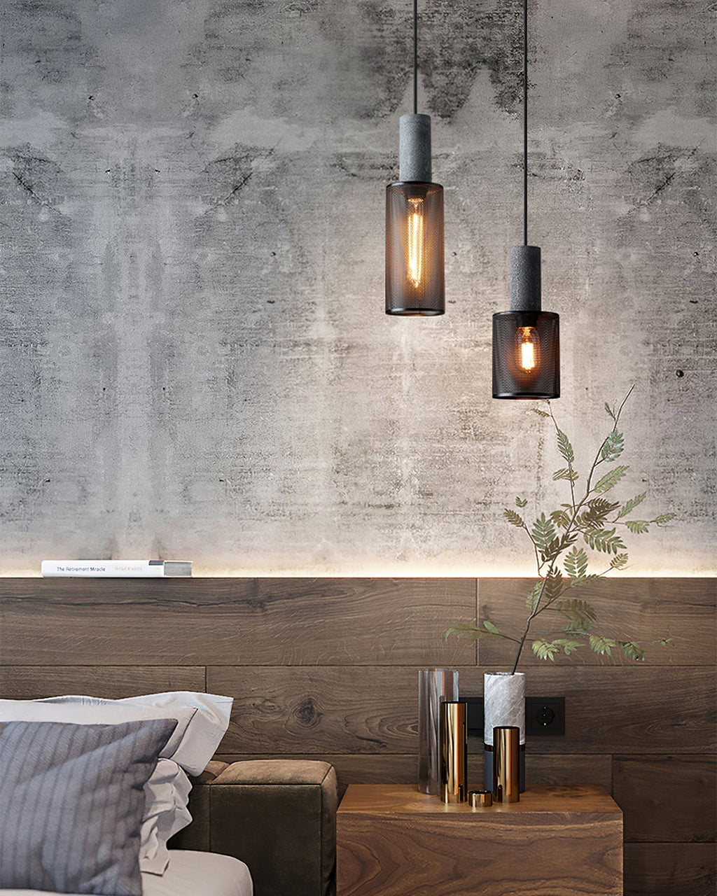 Urban Concrete Pendelleuchte im industriellen LED-Design | Temsk